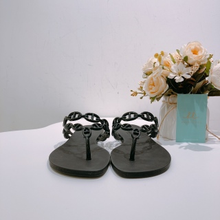 Hermes Island Sandal 37 Size Noir[New]