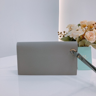 Hermes Kelly Pocket Long Wallet Pouch 0L Gris Meyer [Unused]