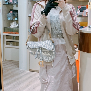 Christian Dior Oblique Saddle Bag [Unused]